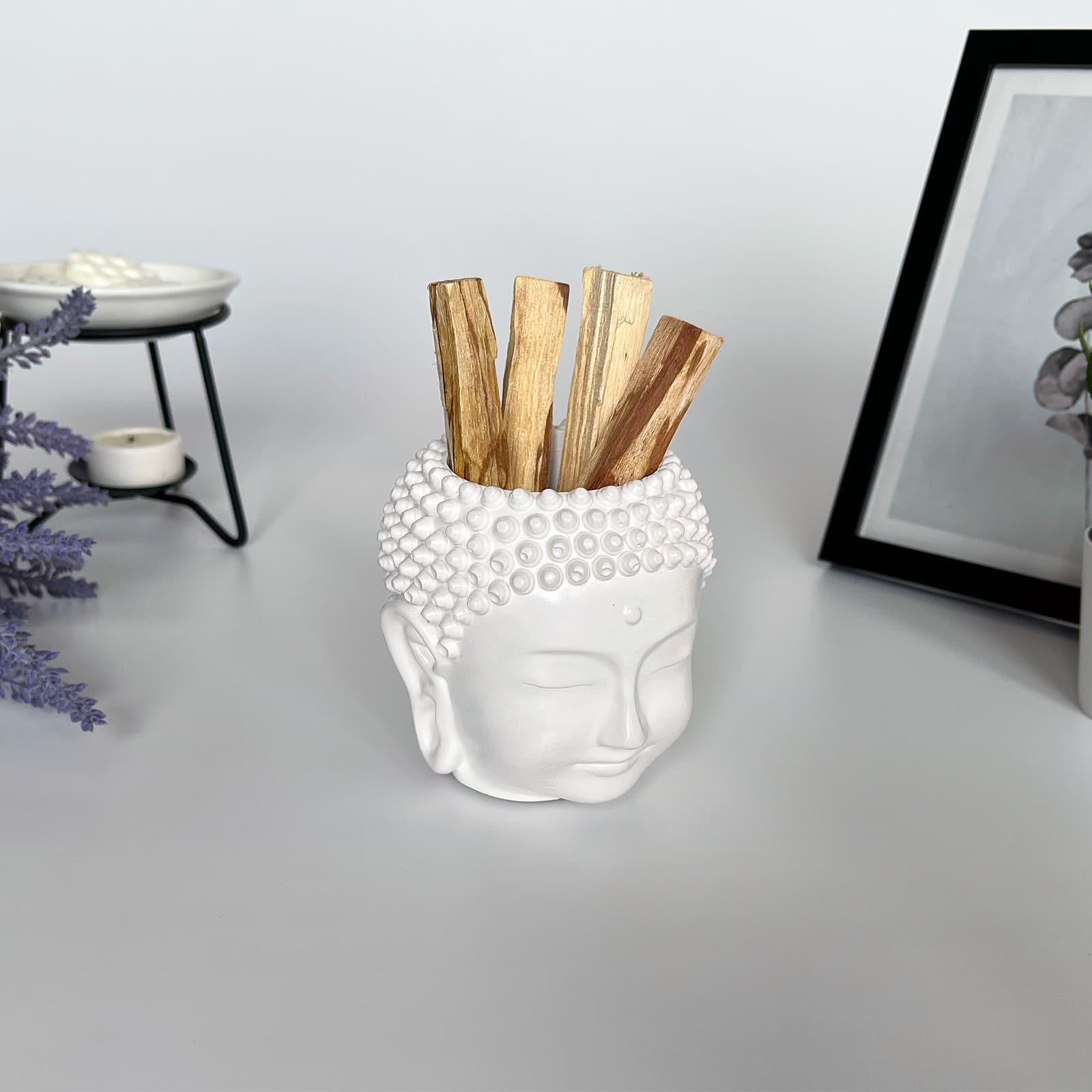 Кашпо Органайзер Спокій Будди | Гіпсовий Виріб від майстерні "Щаслива Качка" - Слайд 9
