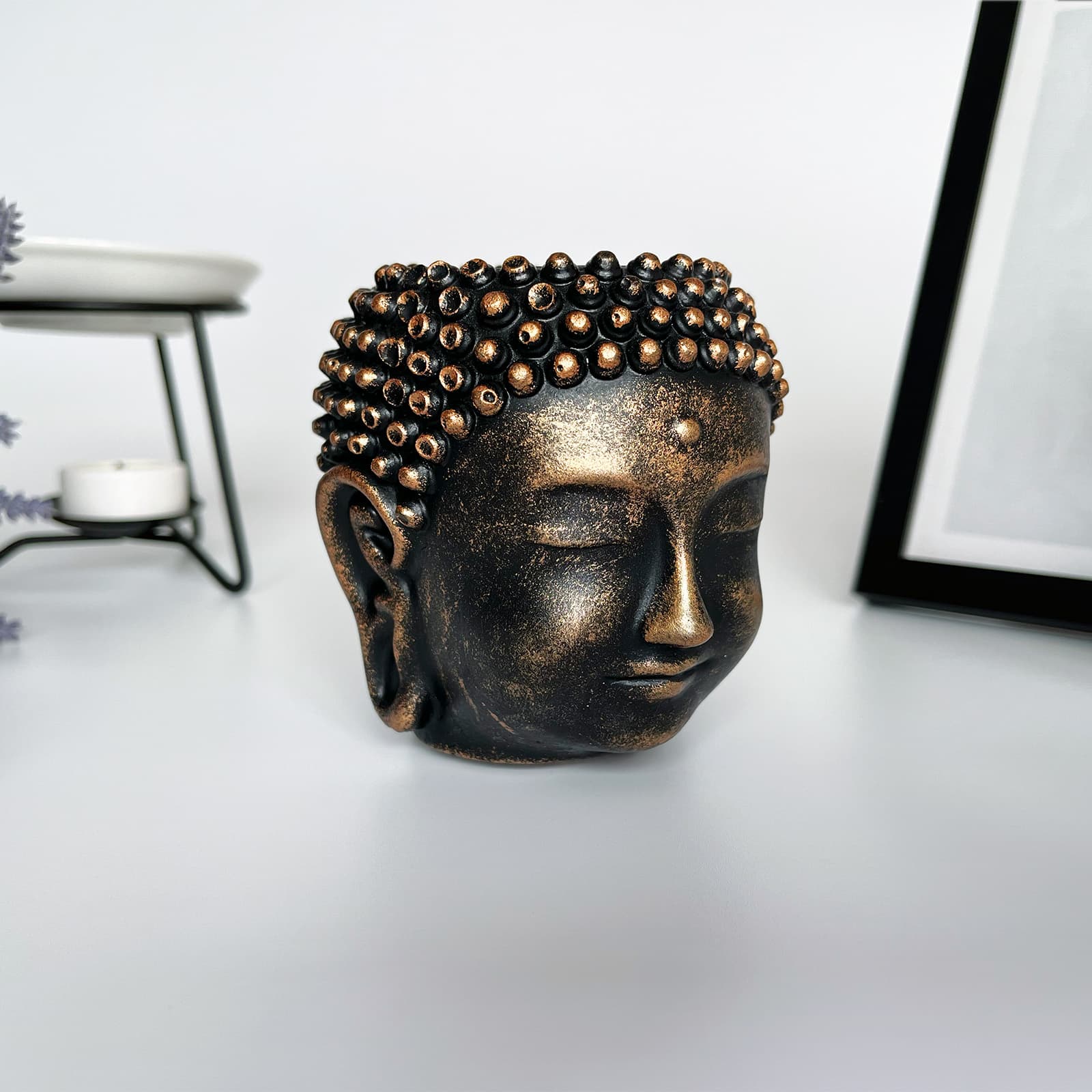 Кашпо Органайзер Спокій Будди | Гіпсовий Виріб від майстерні "Щаслива Качка" - Слайд 2