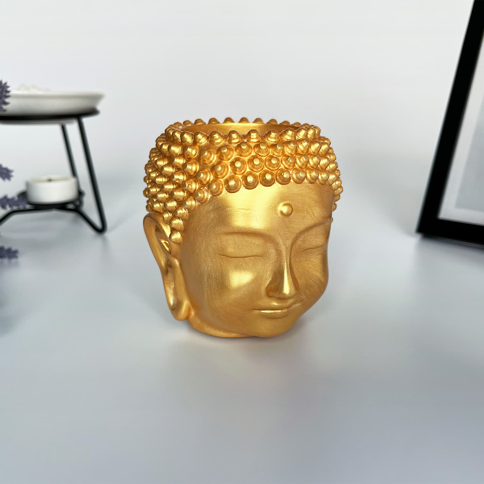 Кашпо Органайзер Спокій Будди | Гіпсовий Виріб від майстерні "Щаслива Качка" - Слайд 18