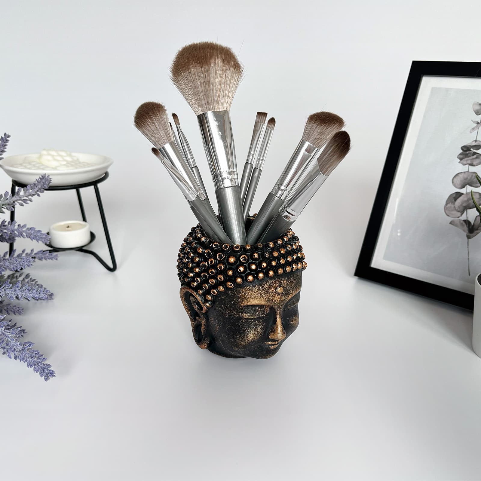 Кашпо Органайзер Спокій Будди | Гіпсовий Виріб від майстерні "Щаслива Качка" - Слайд 5