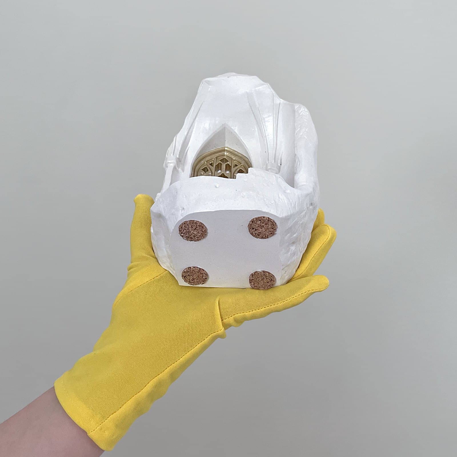 Підсвічник Чарівний Замок з Чайною Свічкою | Гіпсовий Виріб від майстерні "Щаслива Качка" - Слайд 15