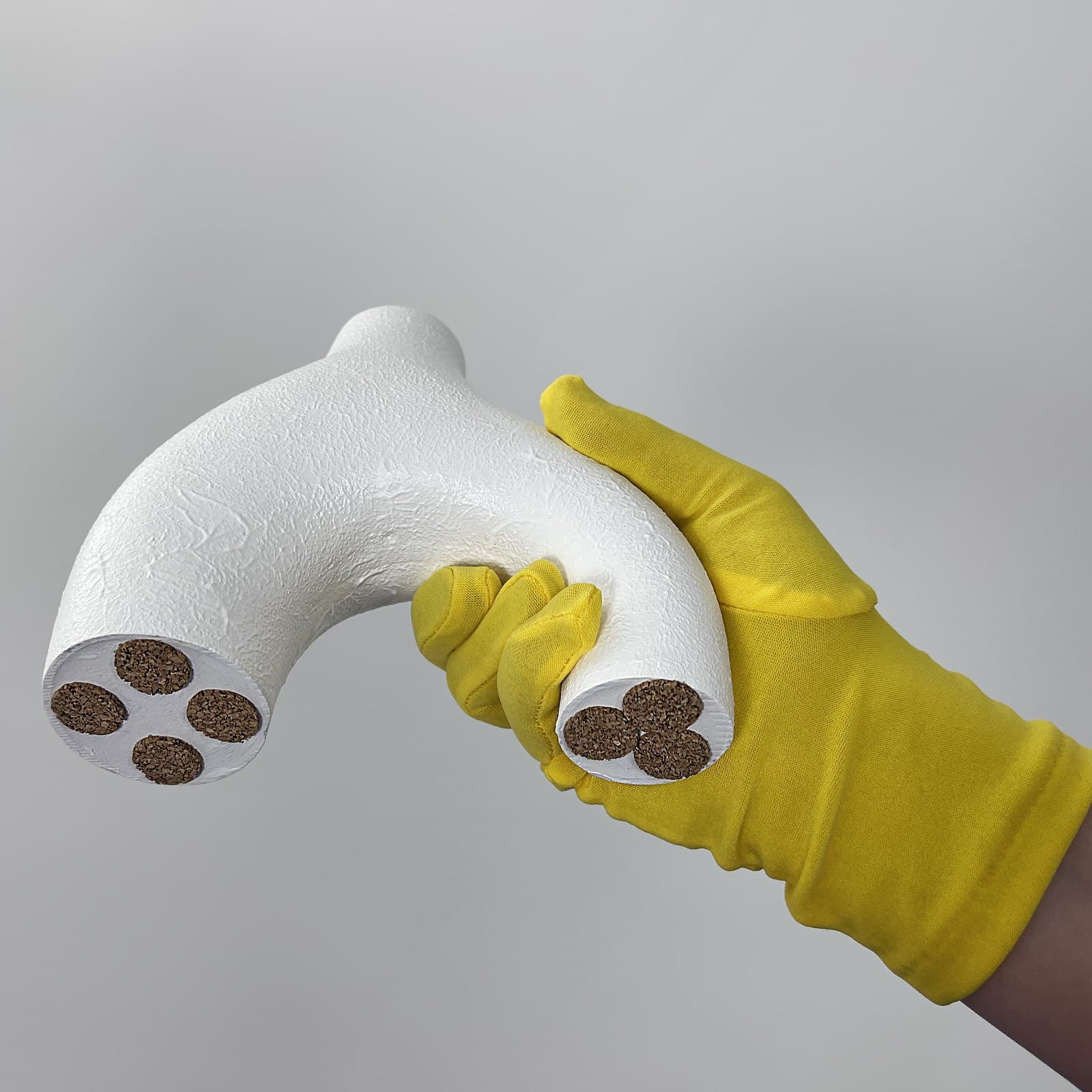 Ваза Арка Фактурна Біла | Гіпсовий Виріб від майстерні "Щаслива Качка" - Слайд 11