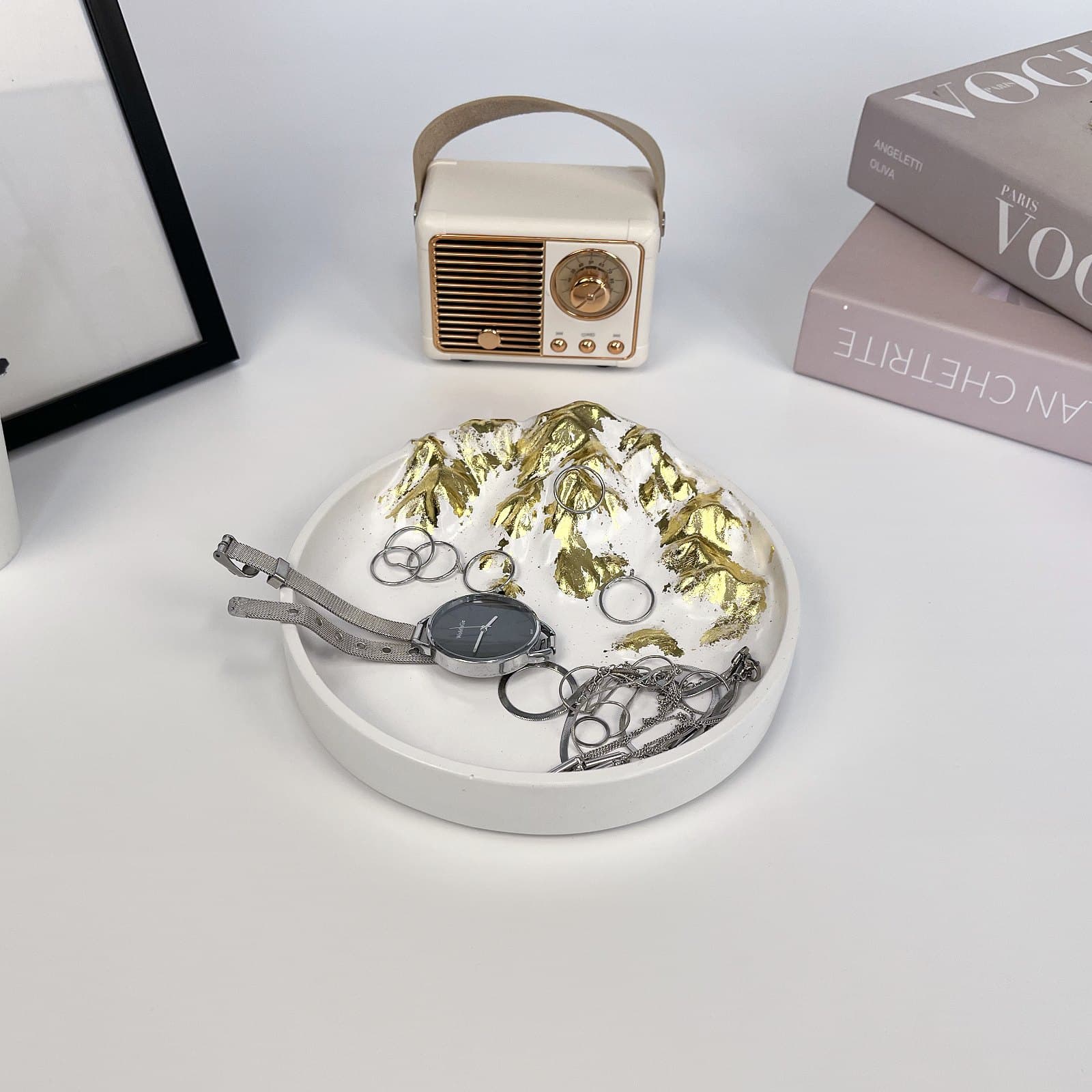 Таця «Золоті Гори» | Гіпсовий Виріб від майстерні "Щаслива Качка" - Слайд 5