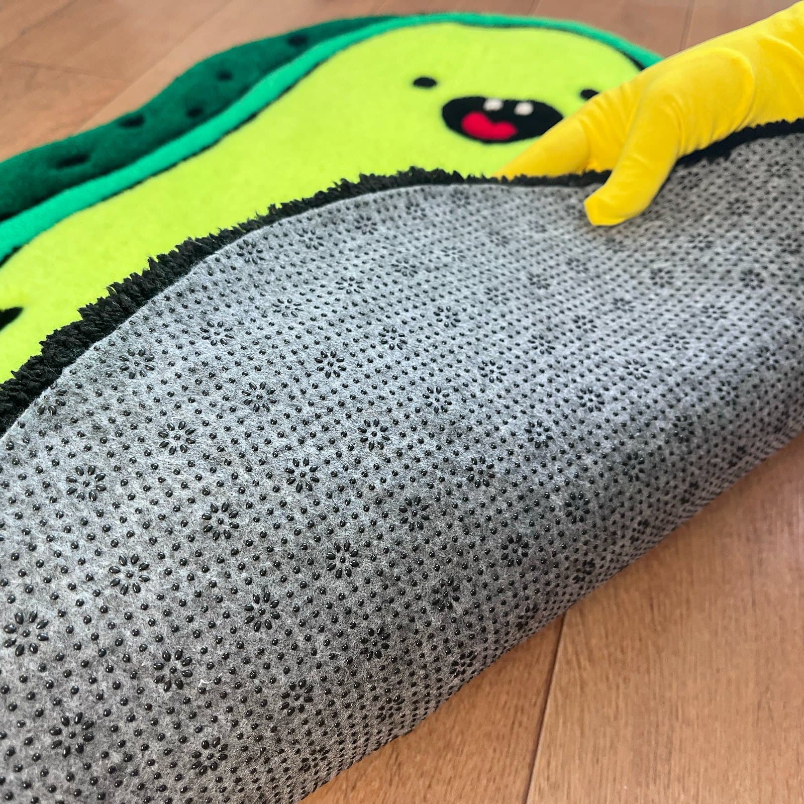 Килим Веселе Авокадо та бульбашка "Hello!" (набір з 2 килимів) | Тафтинговий Килим від майстерні "Щаслива Качка" - Слайд 5