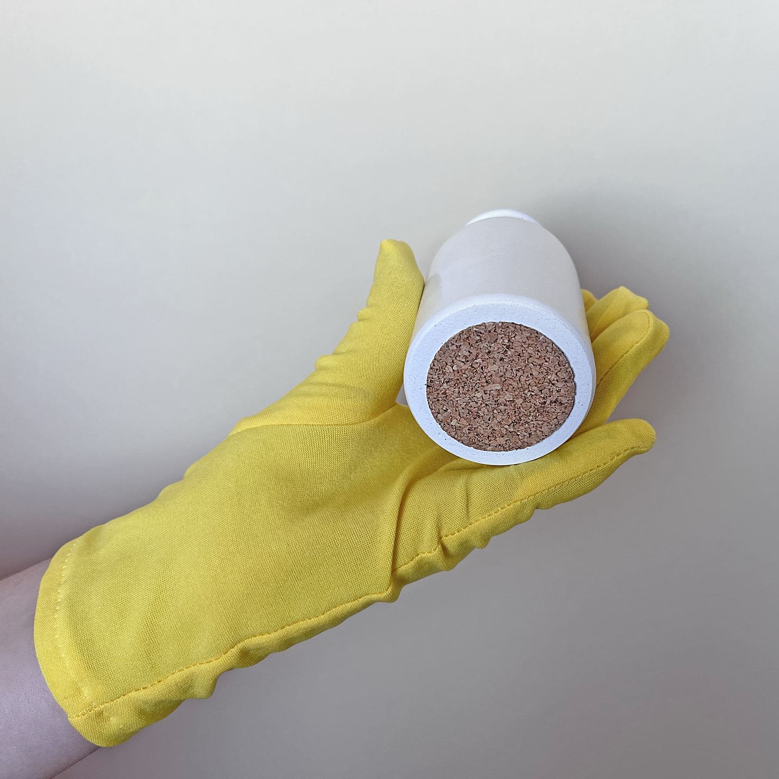 Ваза Флакена Мала Біла | Гіпсовий Виріб від майстерні "Щаслива Качка" - Слайд 9