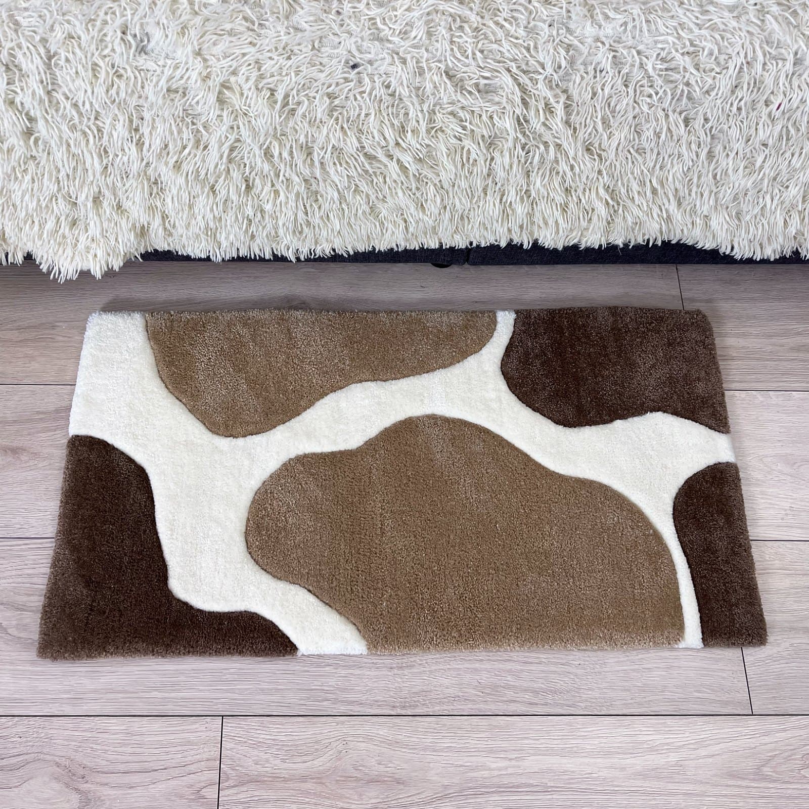 Килим Килим «Молочна Річка» — абстрактна мапа / коров’яча шкура | Тафтинговий Килим від майстерні "Щаслива Качка" - Слайд 3