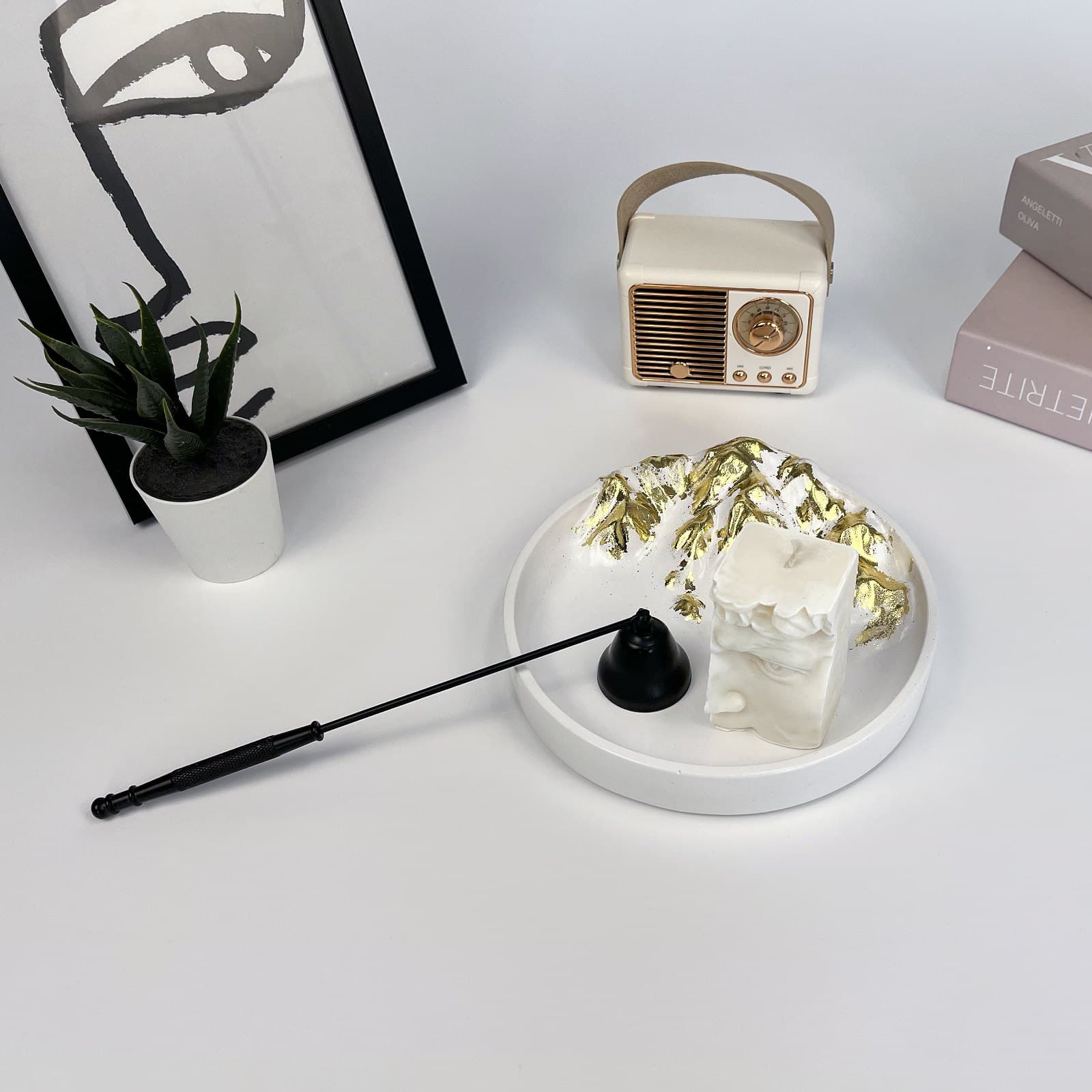 Таця «Золоті Гори» | Гіпсовий Виріб від майстерні "Щаслива Качка" - Слайд 3