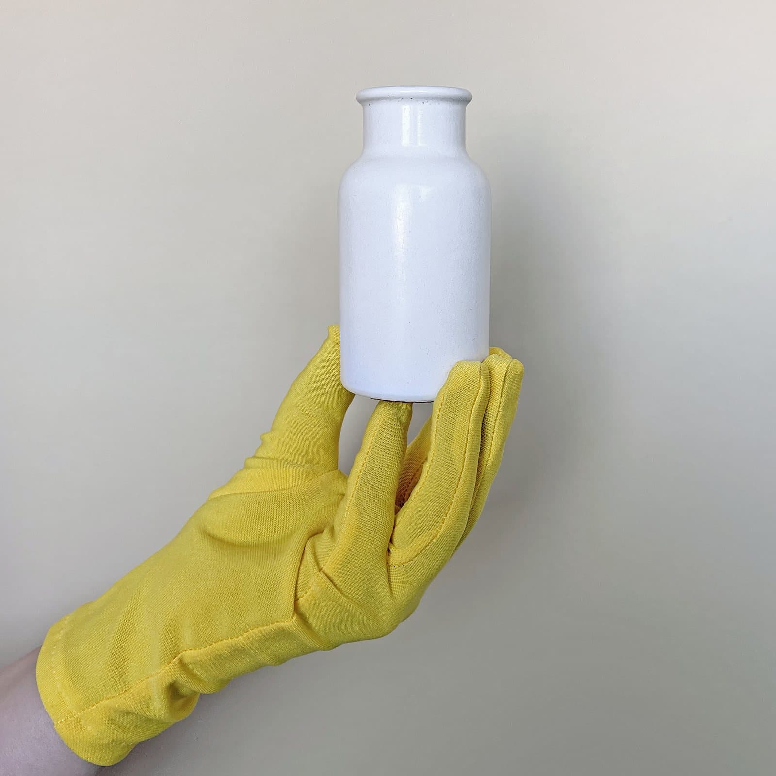 Ваза Флакена Мала Біла | Гіпсовий Виріб від майстерні "Щаслива Качка" - Слайд 8