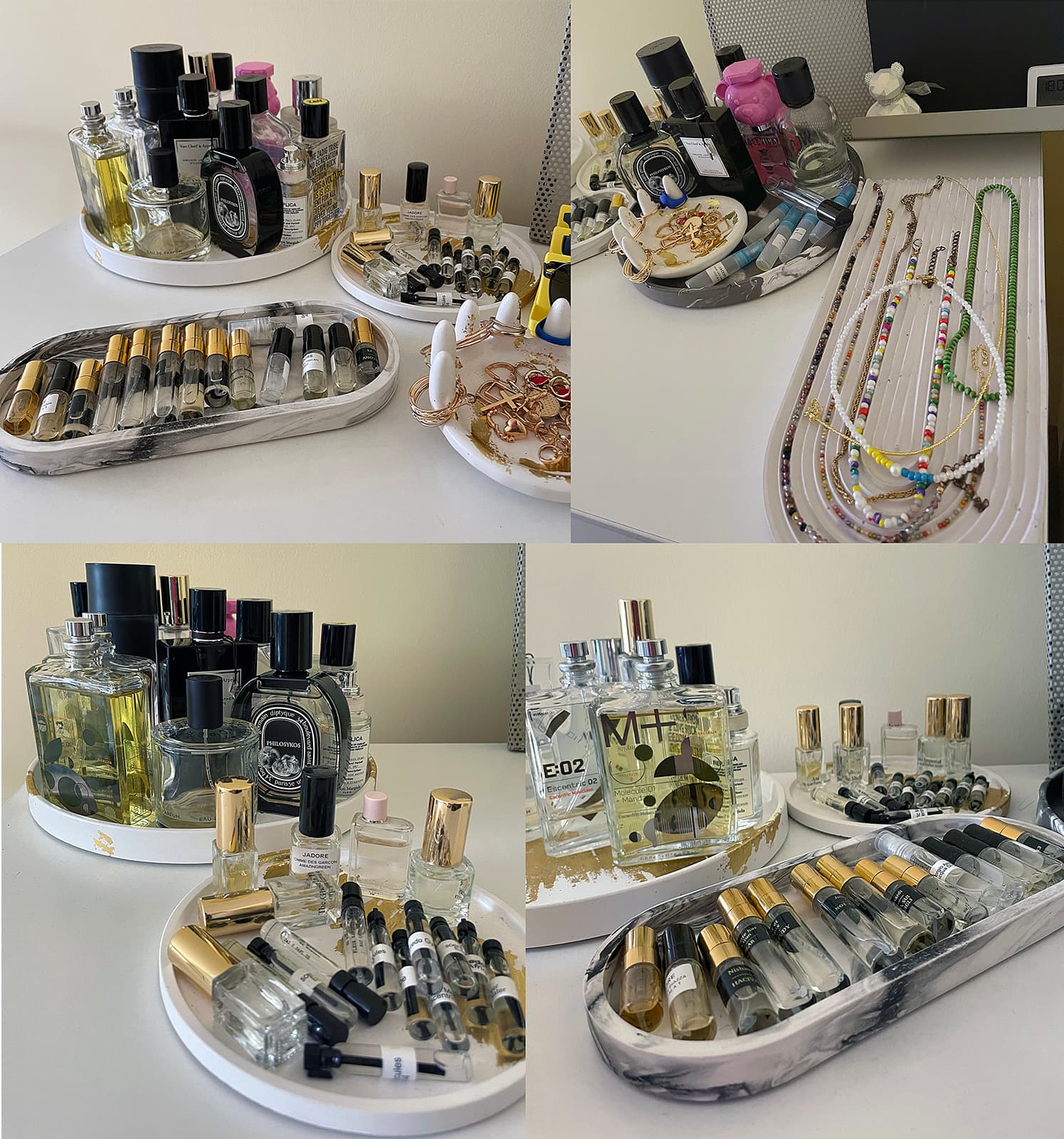 Гіпсові підноси для парфумів як елегантні органайзери для пробників